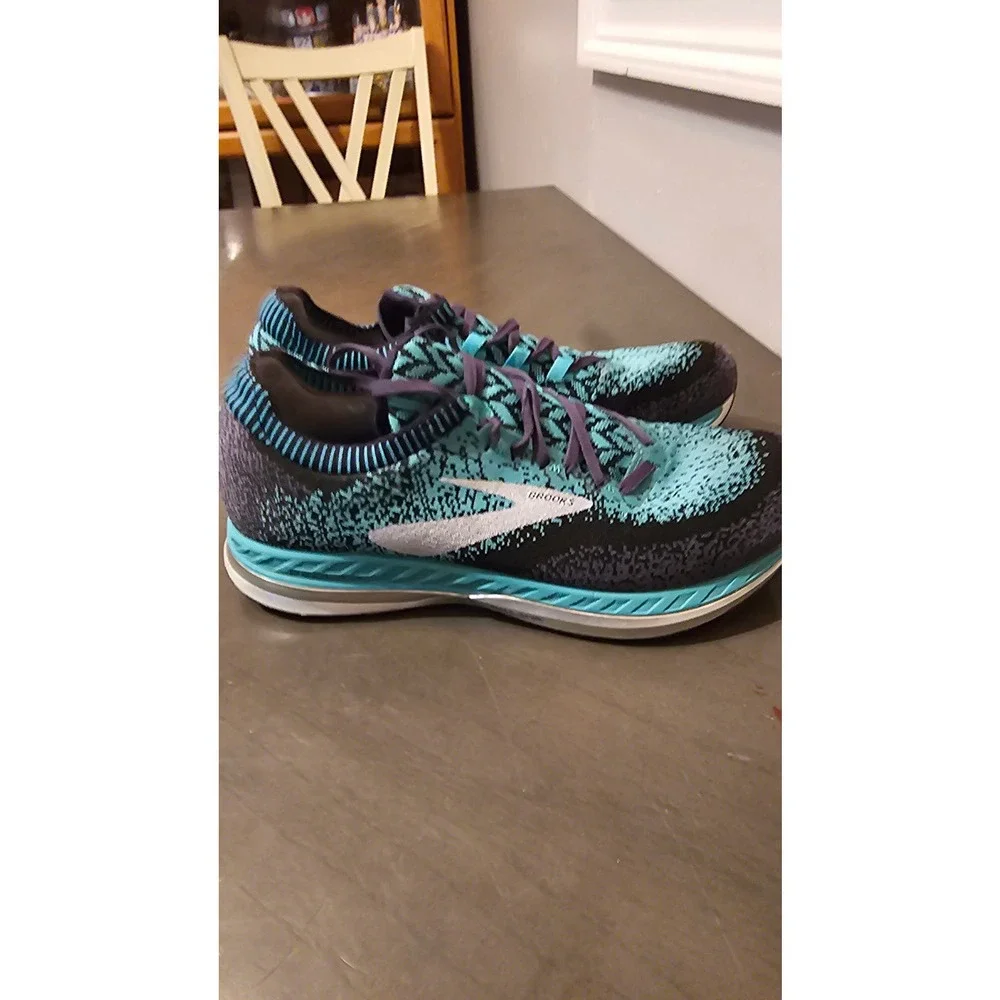 Brooks Bedlam Women's Running Shoes Size 9.5‎ B Black Blue Teal 1202721B321